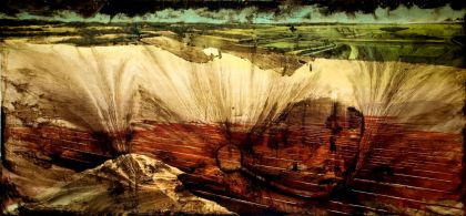 Jernej forbici, What lies beneath, 2007, acrilico e olio su tela, 250x500 cm, Galleria Bianca Maria Rizzi & Matthias Ritter, Milano arte